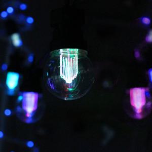 LED 크리스마스 트리 조명 장식 전구 연결형 24V G50 RGB 자동변환 (컨버터포함)