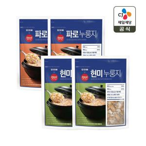 햇반 오쌀미X햇반 파로누룽지 800g x2개+현미누룽지 800g x2개