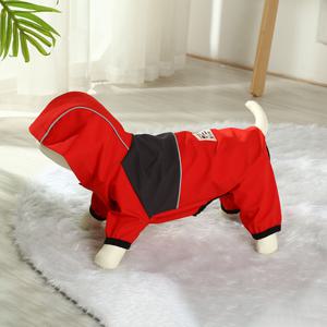 TEMU 1개 반려동물 우비 - 전체 커버 & 4방향 가시성, 스냅 버튼 잠금, 세탁 가능한 강아지와 고양이 우비 - 비, 눈, 이슬에 적합 - 레드/블랙/컬러 옵션 - 포메라니안, 치와와, 시츄, 브리티시 쇼트헤어, 메인쿤에 적합 - 반려동물 의류 액세서리, 개용 비옷,개 비옷,소형견용 강아지 비옷,강아지 비옷,개용 레인 재킷,개 비옷,개 비옷,개 비옷