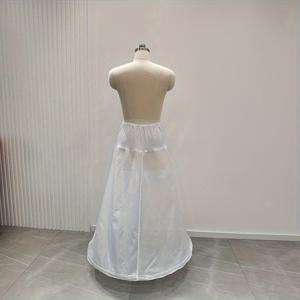 TEMU 사야브라이덜 심플 폴리에스터 브라이덜 페티코트, 조절 가능한 허리, 탄성 A라인 튜튜 스커트, 스틸 후프 포함, 웨딩 드레스 크리놀린 언더스커트 액세서리