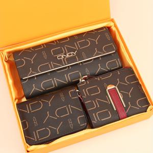 TEMU 지갑 세트 3종 선물세트 (휴대용 여성 롱 지갑 + 카드 수납 가방 포함), 다기능 더블 폴드 소형 지갑, 생일선물, 어버이날 선물, 크리스마스 선물, 발렌타인데이 선물, 새해 선물