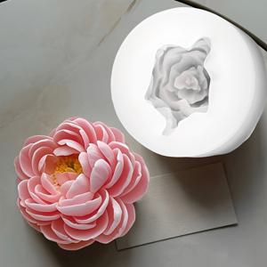 TEMU 1pc 데이 꽃 모양 실리콘 왁스 제품 모형, DIY 향기 있는 촛불, 레진, 시멘트 장식, 생일, 데이, 어머니의 날, 결혼식 홈 장식 및 선물에 완벽합니다.