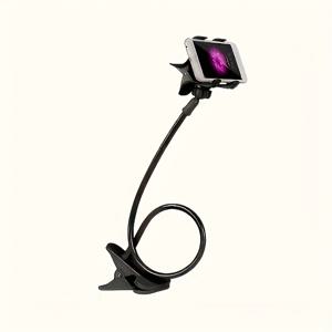 TEMU 360도 회전 가능한 유연한 휴대폰 홀더, 데스크탑 및 침대용 듀얼 클립, 3.5-6.7인치 범용 폰 거치대, 라이브 스트리밍 및 드라마 시청 차량 마운트