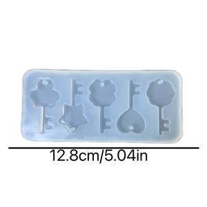 TEMU 키체인용 실리콘 레진 주조 몰드 - 귀여운 만화 동물 & 하트 모양, DIY 보석 만들기용 내구성 있는 재사용 가능한 공예 몰드, 키체인 액세서리, 장난기 디자인, 쉬운 탈형 소재