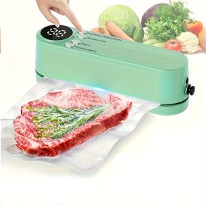 TEMU 1개 휴대용 충전식 미니 주방 가제트, 스낵 백용 공기 펌프가 있는 핸드헬드 진공 밀봉기, 칩, 쿠키 및 식품 보관용 전기 진공 펌프, 식품 밀봉, 식품 보존, 식품 저장