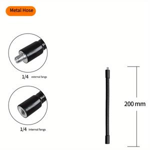 TEMU 카메라를 고정할 수 있는 아이언 유연한 구스넥 카메라 마운트, 볼 헤드, 유니버설 1/4