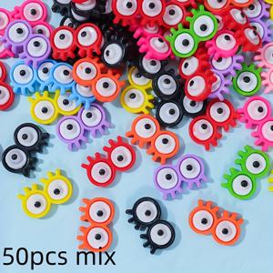 TEMU 30/50개 귀여운 눈 레진 액세서리 - 컬러풀 DIY 플러시 토이 아이즈, 신발, 모자, 휴대폰 케이스 장식용 - 할로윈, 추수감사절, 마르디 그라 데이, 코스튬 액세서리, 튼튼한 레진 공예 재료, 생동감 넘치는 색상, 섬세한 제작 기술