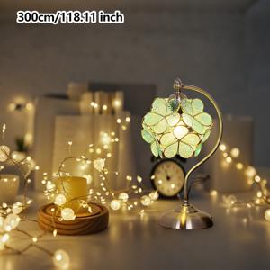 TEMU 추가 긴 300cm/118.11인치 LED 아이스 크랙 볼 스트링 라이트 - 우아한 매달린 장식, 크리스마스 스트링 라이트, 결혼식, 파티, 집/사무실 장식에 적합, 배터리 필요 없음, 쉬운 설치 현대적인 조명, 따뜻한 분위기 빛 디자인, 따뜻한 빛 분위기 조명, 크리스마스 라이트, 방 장식 아이템, 장식용 LED 라이트, 홈 데코 아이템