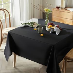 TEMU 1pc 우아한 폴리에스테르 식탁보 - 부드럽고, 내구성이 강하며, 매끄럽고 섬세한 원단으로 결혼식, 생일, 기념일, 졸업식에 사용 - 휴일 저녁 식사 및 레스토랑 장식에 다재다능