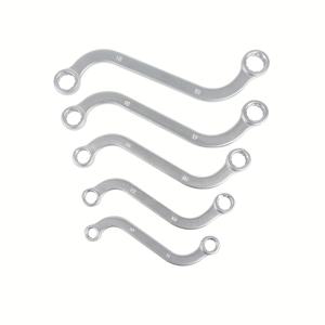 TEMU 5pcs S형 이중 헤드 플럼 꽃 렌치 U형 C형 이중 플럼 보드 곡선 핸들 듀얼 파워 양방향 렌치 헥스 키