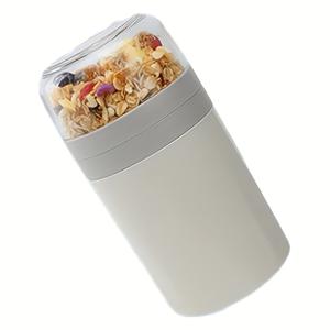 TEMU 1pc LXUELXIC 휴대용 이중층 곡물용기, 접이식 포크 및 스푼, 770ml 누출 방지 시리얼 컵, 소스 상자 포함, 파스텔 컬러 (보라색, 파란색, 녹색, 핑크색) - 아침 식사, 샐러드, 또는 차가운 디저트에 이상적, 생일, 크리스마스, 새해를 위한 완벽한 휴일 선물, 휴대용 시리얼용기, 크리스마스에 가장 적합