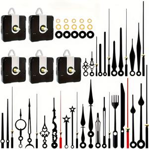 TEMU 업그레이드 5세트 시계 수리 교체 키트 + 창의적인 포인터 12개 세트, 가정용 시계 수리 및 교체에 적합, DIY 크리에이터 선물