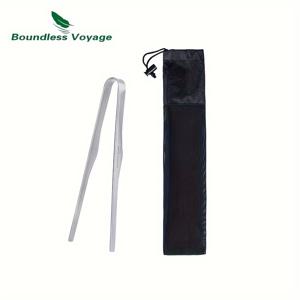 TEMU 무한한 여행 티타늄 톱 - 가벼우며 휴대성이 뛰어난 바베큐 및 캠핑 그릴 클립, 야외 요리, 캠핑 화재 및 가정용, 식품 안전 디자인, 캠핑 필수품, 세련된 금속 마감, 내구성 있는 금속 구조