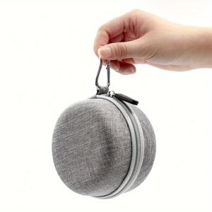 TEMU 충격 방지 시계 & 액세서리 정리함 - 튼튼한 폴리에스테르, 시계, 보석, 충전기용 지퍼 수납 케이스, 심플한 스타일