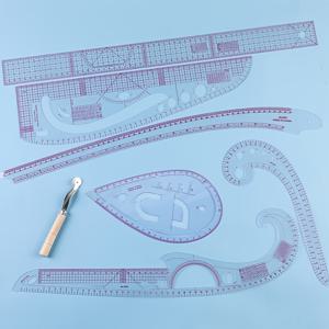 TEMU 종합 재봉 곡선 자 & 드레스메이킹 템플릿 세트 - 프로페셔널 테일러용 측정기 (프렌치 커브, CB/PA/RA/IA/IA' 라인, 센티미터/인치 눈금), DIY 드레스메이킹, 패턴 드래프팅 (재단사, 퀼트 제작자 및 취미 활동가용)