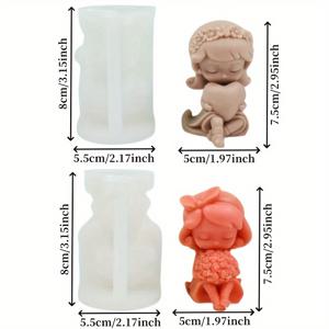 TEMU 2팩 실리콘 캔들 몰드, 하트 & 장미 디자인, 소이 왁스, 콘크리트, 석고 주조용, 홈 데코 액세서리, 재료