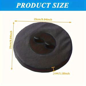 TEMU 야외 접이식 스툴 쿠션, 원형 여행용 보관 매트, 옥스포드 린넨 시트 패드 (폼 패딩 포함), 휴대용 좌석,접이식 쿠션,컴팩트 디자인,내구성 있는 원단,통기성 소재,의자 패드,홈 데코레이터,여행자