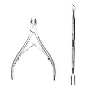 TEMU 전문 스테인리스 스틸 네일 커터 가위 니퍼 멀티 기능 큐티클 푸셔 리무버 네일 케어 매니큐어 키트