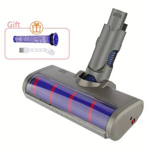 TEMU 다이슨 무선 청소기용 소프트 벨벳 브러시 헤드, V6 DC58 DC59 DC61 DC62 모델 호환 | 목재 및 단단한 바닥에 적합 | V7 V8 V10 V11 V15 또는 다른 브랜드 청소기에 비적합