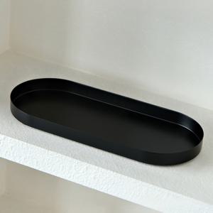 TEMU 1pc 오발 금속 보석 및 화장품 보관 트레이, 테이블 플레이트, 라커드 마감, 다목적 조직자, 카운터탑 및 욕실, 욕실 트레이, 보석 트레이