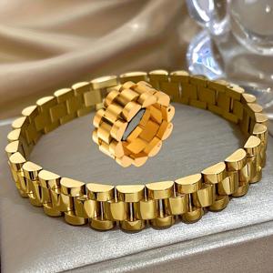 TEMU 2개 세트 우아한 스테인리스 스틸 팔찌, 창의적인 스트랩 디자인, 파티와 일상용으로 적합한 다목적 패션 액세서리, 커플 및 모든 행사에 완벽