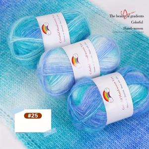 TEMU 초경량 스프레이 울 실, 옴브레 모헤어 그라데이션 컬러 실, 섹션 염색 실, 캐주얼 니팅 소재 실, 패션 스웨터, 트렌치 코트, 재킷, 모자, 스카프, 쇼울용, 1봉지 = 3스키니 = 150g