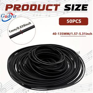 TEMU 레코더 고무 벨트, 카세트 레코더 수리 유지 보수용 믹스 카세트 고무 사각 벨트 40-135mm (30개/50개)