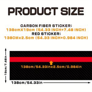 TEMU 2개 세트 고품질 5D 탄소 섬유 비닐 스티커 - 헤드 , 쉽게 붙이고 떼어낼 수 있습니다.
