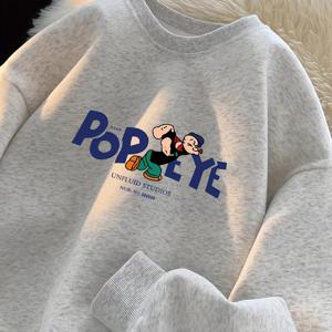 TEMU 2025년 신상 남아용 스타일리시 긴팔 크루넥 티셔츠, 