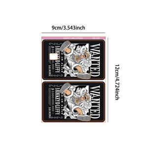 TEMU 2개 1세트 흰 머리 루피 보너티 포스터 장식 스티커 - 개인 정보 보호를 위한 인기 크레딧 카드 스킨 - 남자친구/여자친구에게 선물하기 완벽한 아이템