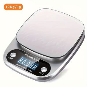 TEMU 고정밀 디지털 주방 저울 - 고정확도, LCD 디스플레이의 세련된 디자인, 다중 단위 측정, 스테인리스 스틸 플랫폼, AAA 배터리 구동, 가정 및 전문가용, 정밀 주방 저울, 식품 계량,신뢰할 수 있는 측정,내구성 있는 플랫폼,실험실 기술자,요리 애호가