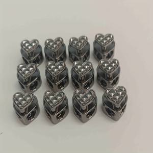 TEMU 혼합 색상 금속 하트 모양 스프링 클라스프 12개 세트 - 후드티, 스웨트팬츠, 모자용 조절 가능한 탄성 끈 고정 장치 - 내구성 있는 재봉 및 뜨개질 소품, 재봉용 스냅