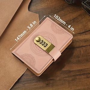 TEMU 1pc SMVP 빈티지 패스워드 잠금 책 A7 - 골든-톤 잠금, 인쇄된 커버, 장식적인 모양이 있는 레트로 미적 노트북, 학교, 사무실 또는 개인 사용을 위한, 학교용 노트북, 클래식 노트북, 클래식 디자인, 내구성 있는 바인딩, 학교 용품, 학교로 돌아가기, 학교용 노트북|북커버