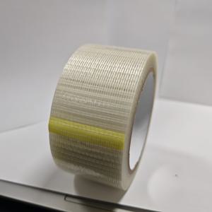 TEMU 고강도 섬유강화 플라스틱 테이프, 25m 투명한 격자 줄무늬 테이프, 중장비 바인딩 및 밀봉용, 모델 바인딩 및 패널 고정용 강화된 섬유강화 플라스틱 전기 절연 테이프, 20m 길이, 고온 내성, 빠른 건조, 견고한 결합, 섬유강화 플라스틱 테이프