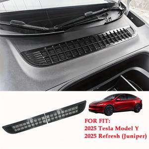 TEMU 테슬라 모델 Y 준파이어 2025용 2개 세트 전좌석 하단 보관함 - 차량 내부 액세서리, 방진 및 스크래치 방지, PP 소재, 차량 정리용, 차량 정리용품, 매트 블랙