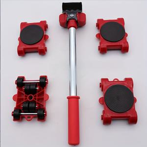 TEMU 1 세트 탄소강 가구 이동 도구 키트, 4개의 슬라이더와 핸들이 있는 휴대용 에너지 절약 단일 인물 리프터