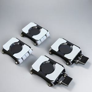 TEMU 가구 슬라이더 4개, 8개 바퀴가 있는 금속 가구 이동기 - 900파운드(약 408.2kg) 하중 용량의 헤비 가구 리프팅 및 이동 도구 세트, 캐비닛, 피아노, 가전제품, 소파 이동에 적합한 간단한 슬라이더 바퀴