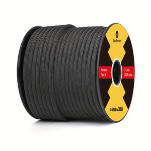 TEMU 30m 나일론 로프 4mm 로프 Type III 7-Strand 내구성 좋은 코드 (아웃도어, 팔찌, 강아지 목줄, 캠핑용)