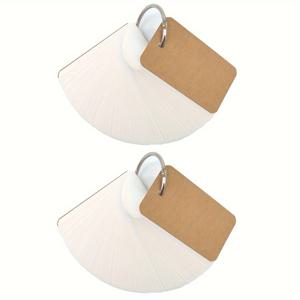 TEMU 200개 컬러 인덱스 카드와 바인더 링 - 양면 라인 플래시카드, DIY & 공부 노트, 크래프트 종이 미니 엽서, 학습용 빈 쓰기 카드, 공예 및 선물 포장용, 선물 태그 카드 | 생동감 있는 문구류 | 메탈 링 바인딩