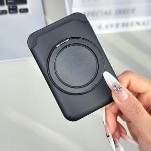 TEMU 아이폰 16/15/14/13/12 시리즈에 적합한 범용 스킨 느낌 자석 지갑, 자석 링이 있는 2장 카드 수납 가능, 360° 회전 자석 링 클립, 고자성 자동 접착 카드 홀더 폰 스탠드 다양한 자석 폰 케이스에 적합, 휴대용 스탠드, 데스크 마운트, 침대 마운트, 소파 마운트, 탁상 마운트, 휴대용|태블릿PC