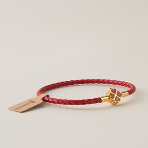 TEMU BLKSMTH 럭셔리 클래식 스타일 행운의 네잎 클로버 알파파 여성용 팔찌 선물 가죽 소재, 주얼리 선물, 팔찌 선물, 여성용 팔찌, 팔찌