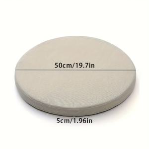 TEMU 거실 홈 데코를 위한 다이닝 체어 쿠션, 명상 쿠션을 포함한 분리 가능한 원형 쿠션, 바닥 쿠션, 스펀지 쿠션 1개