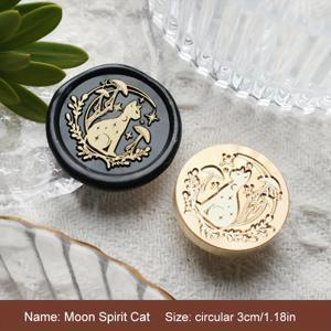 TEMU 1pc 판타지 동물 시리즈 왁스 밀봉 스탬프, 레트로 디자인, 솔리드 브래스, DIY 선물 포장 편지velop Envelope Invitation 카드 밀봉|실링왁스