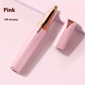 TEMU 2-in-1 충전식 눈썹 & 얼굴 털 제거기 - 무통증 LED 라이트 릴랙스, USB 충전, 60분 배터리 수명, 입술, 코, 눈썹, 몸 및 팔에 적합한 다기능 그루밍 도구, 개인 관리 기계, 세련된 디자인, 내구성 있는 구조, 뷰티 애호가용, 컴팩트 디자인, 고품질 제작, 뷰티 러버를 위한