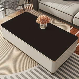 TEMU 미끄럼 방지 PU 가죽 테이블 매트 - 스크래치 & 누수 방지 식탁, 책상, 커피 테이블 보호대 - 쉬운 세척 표면, 우아한 모던 홈 데코, 주방 및 사무실용 - PU 가죽 테이블 호환, 현대적 디자인, PVC 충전재, 스타일리시 패드, 주방 액세서리