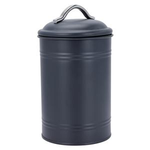 TEMU 다크 블루 휴대용 금속 실린더 보관 용기, 플립탑 뚜껑 포함 – 차, 설탕, 토마토, 커피, 주방 정리용 이상적 – 재사용 가능, 손세척 전용, 다용도 디자인