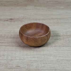 TEMU 수제 목재 미니 볼 - 일본 스타일의 조미료, 소스 또는 작은 간식용 라운드 디쉬, 자연 그레인 경질 나무, 주방이나 식사용에 완벽한 트레이, 디자인, 매끄러운 마감