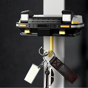 TEMU 벽걸이 자동차 키 홀더 - 만화 디자인, 모든 차량용 내구성 플라스틱 키 정리대, 창의적인 현관 수납 후크 & 자동차 애호가를 위한 선물, 재미있는 자동차 키 액세서리, 튼튼한 구조