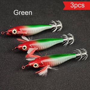 TEMU 3개 AVLCOAKY 야광 루미너스 낚시 미끼 - UV/블랙 활성화 오징어/새우 미끼, 3가지 색상 (빨강/초록/흰색) - 내구성 강한 해수/담수 겸용 인공 먹이 야간 낚시용