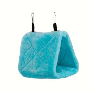 TEMU 1 편안한 플러시 새둥지 - 파로트와 작은 새를 위한 따뜻한 해먹 돔, 소프트 폴리에스터 수면 동굴, 장식 텐트 디자인 제공, 편안한 집과 놀이 공간 제공 - 3가지 색상 제공 (투르코아즈, 핑크, 퍼플), 새집 액세서리 | 놀이 환경 | 내구성 있는 폴리에스터